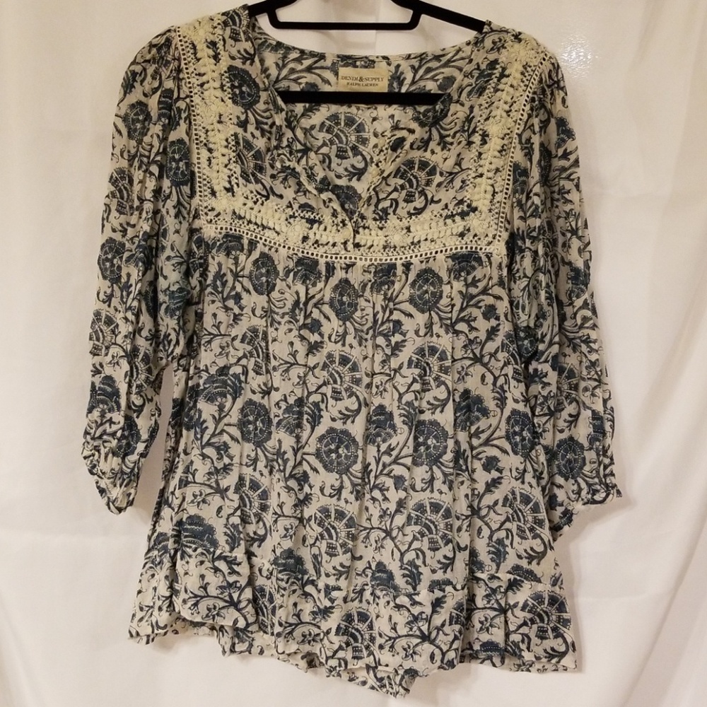 Ralph Lauren Denim & Supply Peasant Blouse